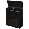 Gibrailtar THVKB001 Black Townhouse Wall Mount Mailbox, 10.1"