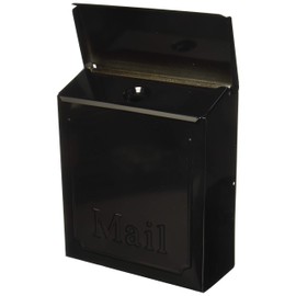 Gibrailtar THVKB001 Black Townhouse Wall Mount Mailbox, 10.1"