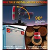 Upgraded Wireless Trailer Lights Magnetic, Rechargeable Tow Light Kit with