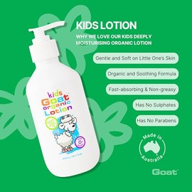 Goat Loción Hidratante Orgánica Milk Kids, Restaura Y Mantiene El Equilibrio Y La Hidratación Natural De La Piel, 280 Ml (1 Paquete)