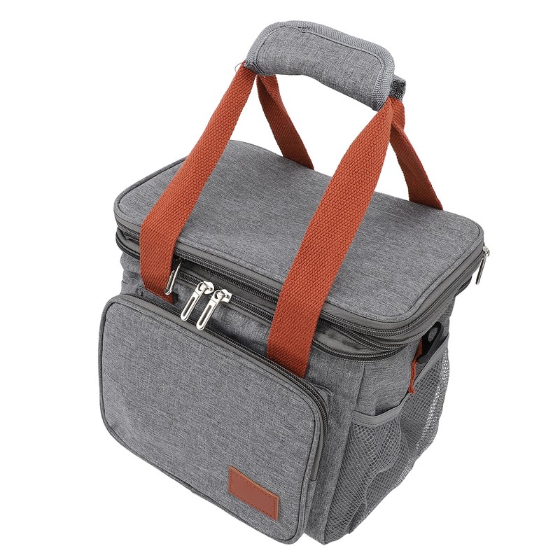 Insulated Lunch Bag 2 Layer Leakproof 14L Large Capacity Handheld