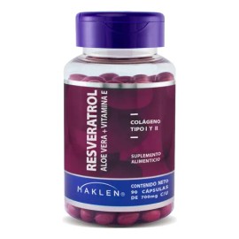 Resveratrol + Aloe Vera Y Vitamina E | 90 Softgels | Maklen Sabor Sin sabor