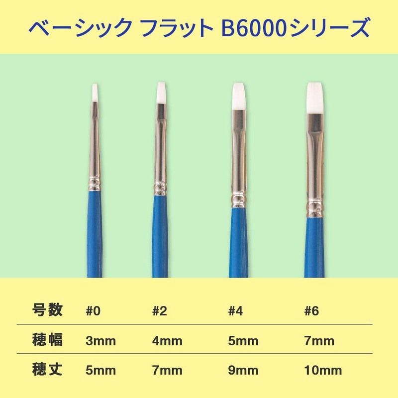 アシーナ筆 ラヴィアベーシック フラット B6000シリーズ #0 50600000