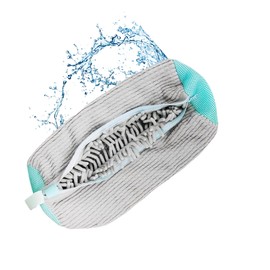 DTOTSFCZF 1pcs Shoe Washing Machine Cleaning Bag Laundry Reusable with Zipper for All Types of Shoes