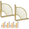Chstarina Shelf Bracket, Heavy Duty Fan-Shaped, Shelf Bracket, Heavy Duty