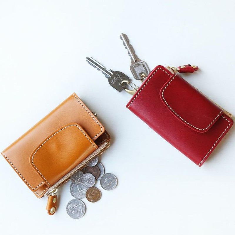 PORCO ROSSO All-in-One 4 Key Case, Original Tochigi Leather, Made