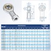M METERXITY 2-Pack PHSA6 Rod End Bearing, 3/8 Inch Bore