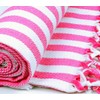 Sathiyas Cotton Bath Towel (Orange, Pink)