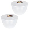 3 Pint Pudding Basin and Lid Pack of 2 Plastic