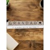 Wooden Scrabble Tiles Decoration, 'Grandad is Another Word for Best