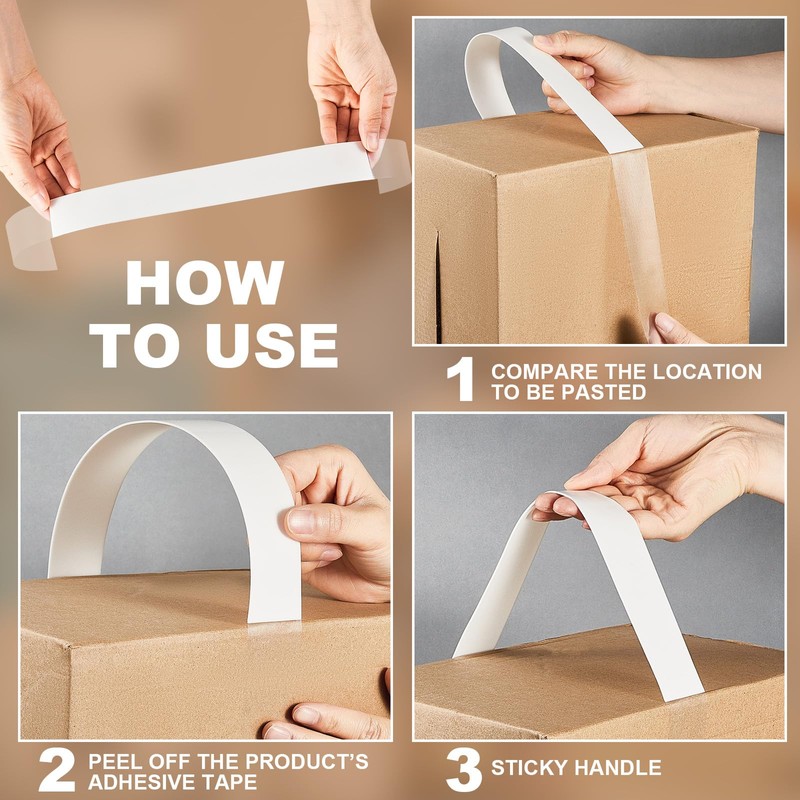 Frienda 25 Pcs 30 Pounds Carry Load Adhesive Carry Handle