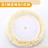 Partuto 3pc 7" 180mm Universal Wool Polishing Buffing Pad -