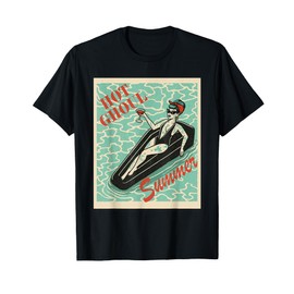 Hot Ghoul Summer Summerween Coffin Float Pool Party Custome T-Shirt
