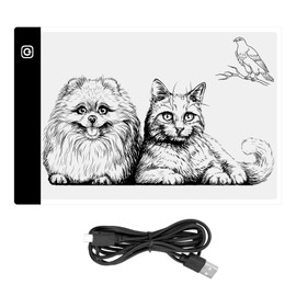 Light Table A4 Light Pad 3 Levels of Brightness LED Pad for Diamond Painting Pauses with Light Pad Light Table Light Plate Light Pad LED Drawing Board Diamond Painting Light Table