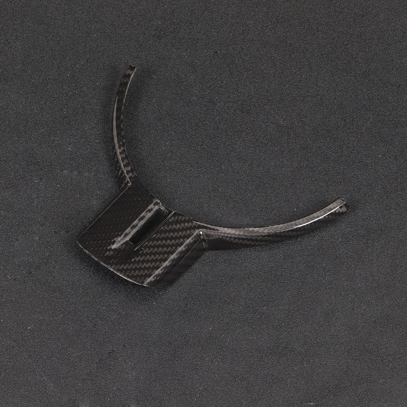Car Steering Wheel Trim Genuine Carbon Fiber Interior Decoration Replacement