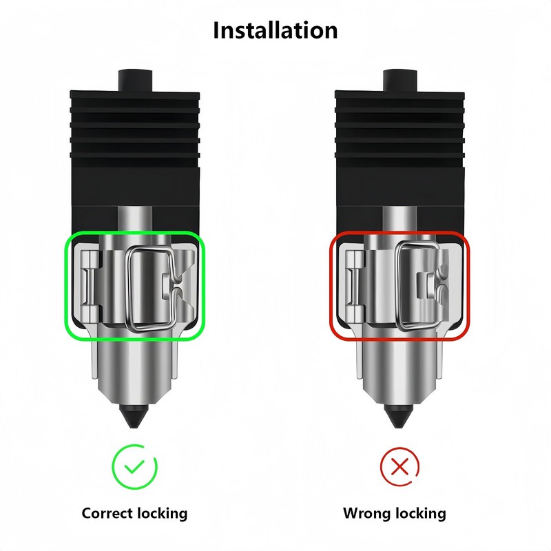 A1 Series Hotend Heating Assembly, 3D Printer Print Head Heater