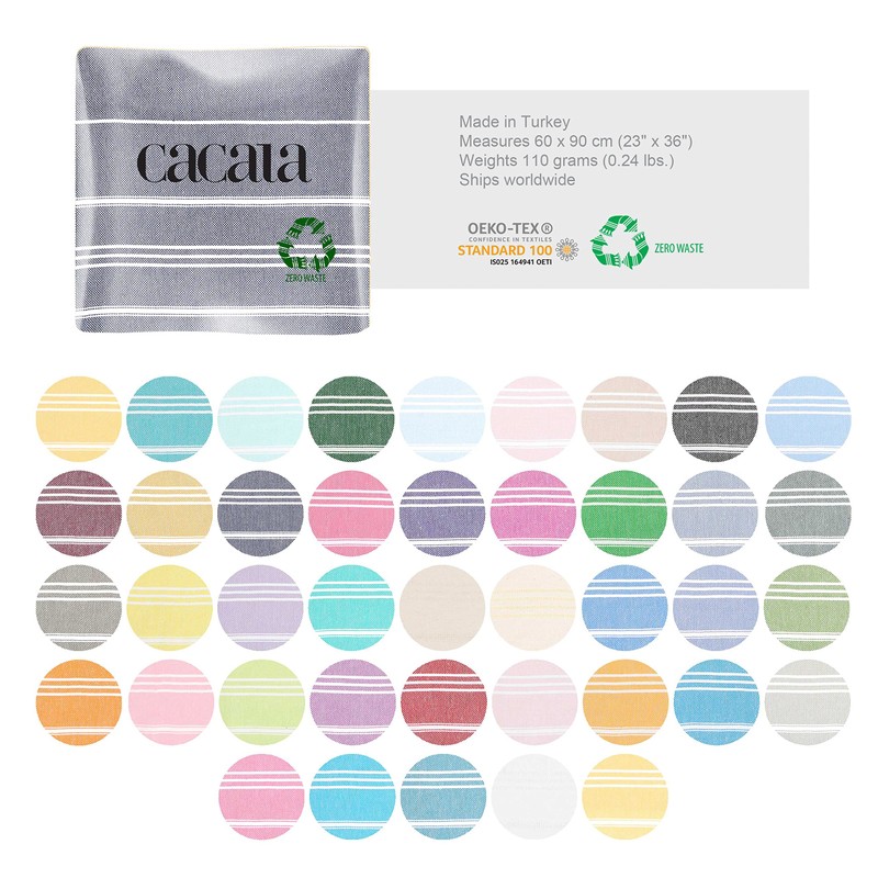 Cacala - Toalla de cocina turca Hand Face Pestemal Fouta