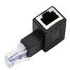 Greluma 2PCS 90 Degree Ethernet Adapter Left Right Angled RJ45