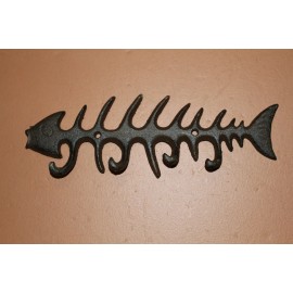 Fisherwoman Gift /  Fish Bone Wall Hooks, 2 items