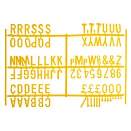 "3/4" Letter Set - (540 characters) Yellow"