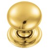 Carlisle Brass FTD1265C FTD Hollow Victorian KNOB 38MM, Polished Brass,