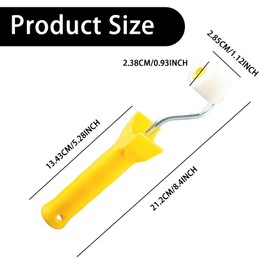 2-Pack Mini Foam Paint Rollers - 1 Inch Roller for Touch-Up, Trim, Edges, Corners, and Detailed Painting Projects