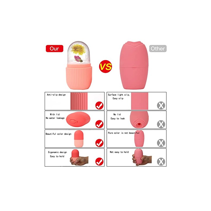 XHJRI Ice Cube Roller Massager for Face and Neck