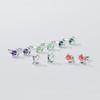 18G Tulip Flower Cartilage Stud Earrings for Women 925 Sterling