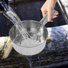 Hemobllo Stainless Steel Water Ladle Thickened Cooking Scoop with Long