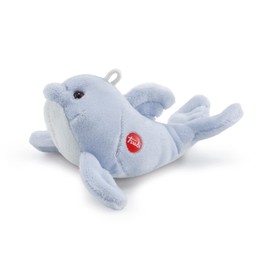 Trudi 51298 Sweet Collection Small Dolphin Approx. 11 cm, Size XXS, Soft Toy with Soft Materials and Lovely Details, Plush Toy with Back Fin, Washable, Cuddly Toy for Children and Babies, Blue