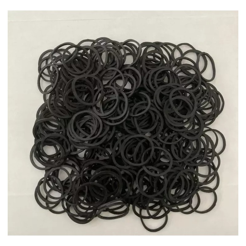 Unbranded 1 PACK 125 PCS SMALL BLACK RUBBER BANDS