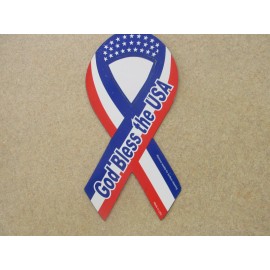 GOD BLESS THE USA----Magnet 8" Red/White/Blue Car/Auto/Refri