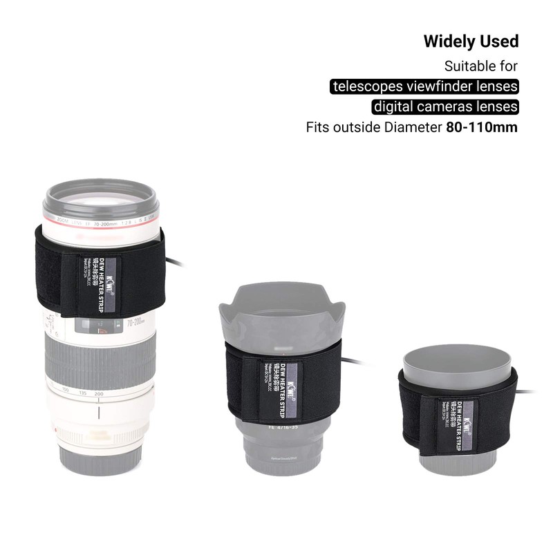 USB Lens Dew Heater, Lens Warmer Strip with Temperature Regulator