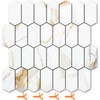 Vamos Tile Long Hexagon Peel and Stick Backsplash Tile -