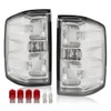 DOTCOM Tail Lights Assembly Rear Brake Lamps w/Bulbs,Fit For 2016