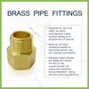 Brass Pipe Fitting Reducer Adapter 1/4" NPT Male Thread to