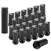 YYHHZZ 24PCS 14x2 Black Closed End Wheel Nuts with 1