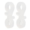 150Pcs S Shaped Hooks Sturdy Durable Plastic Dual Ends Multipurpose