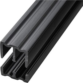 Rockler 4 Foot Plastic Sliding Door Track - Sliding Cabinet Door Track is for 1/4” By-Passing Glass Doors - Plastic Sliding Door Track Made for Small, Bypassing Doors – Cabinet Door Sliding Track