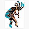 Native American Pattern Kokopelli Bumper Sticker Vinyl Decal 5"