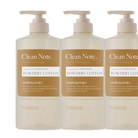 [Lungs_62] Clean Note Body Wash Soap 800ml 3-Pack (46367851) - Pure Cotton/FREE / [룽스_62]클린노트 바디워시 비누 800ml 3묶음 (46367851) - 퓨어코튼／FREE