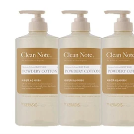 [Lungs_62] Clean Note Body Wash Soap 800ml 3-Pack (46367851) - Pure Cotton/FREE / [룽스_62]클린노트 바디워시 비누 800ml 3묶음 (46367851) - 퓨어코튼／FREE