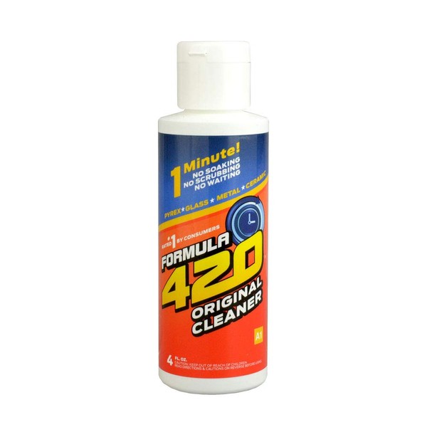 Formula 420 Pyrex Glass Metal and Ceramic Cleaner 4oz by Formula 420 Cleaner
