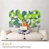 JBER Hexagon Acoustic Panels, 14" X 12" X 0.4" Self-Adhesive