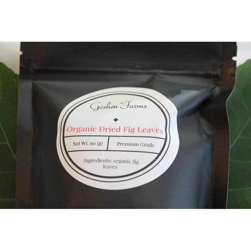 60 grams Organic Dried Fig Leaves by Goshen Farms