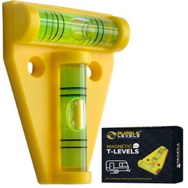 Bubble Levels | 1 x Magnetic T-Level | Mini Spirit Level | Caravan Spirit Level - Motorhome Levelling Devices | Motorhome Gadgets Levellers | Mini Level Spirit for Levelling Campervan