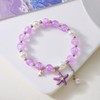 Rrdaily 2Pcs Matching Starfish Shell Bracelets for Daughter Friends Cute
