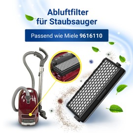 VIOKS Filter Ersatz für Mielе 9616110 SF-HA50 S8340 SF-AP50 Active Air Clean Filter, passend für Mielе Motorschutzfilter, Hepa Filter Staubsauger - Ersatz für Mielе Staubsauger Cat and Dog, C3