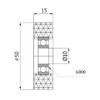 ZAB/S Polyurethane Wheels Rollers – Polyamide with Ball Bearings Plastic
