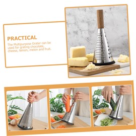 OFFSCH Kitchen Grater Cucumber Shredder Handle Cheese Graters Cheese Grating Tool Manual Cheese Grater Home Accessory Fruit Slicer Restaurant Cheese Grater Stainless Steel Ginger Melons
